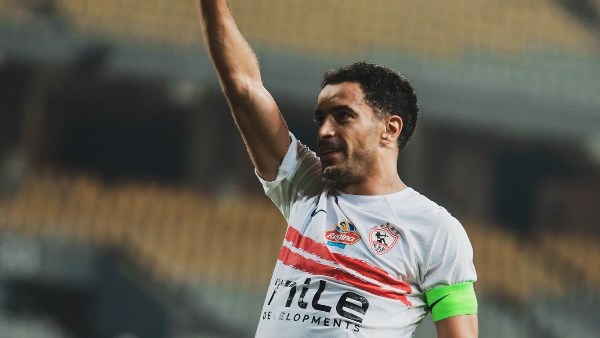 إصابة عمر جابر في مباراة الزمالك ضد شباب بلوزداد