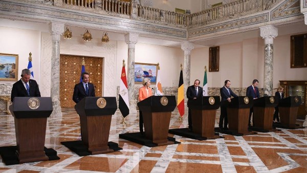 الرئيس السيسي يناقش قضايا غزة ولبنان وإيران مع القادة الأوروبيين في نيقوسيا